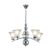 DARA CHANDELIER 5XE27 CHROME