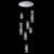 DIAMOND LED PENDANT 28W 3000K, CHROME