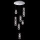 DIAMOND LED PENDANT 28W 3000K, CHROME