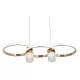 ELZA LED PENDANT 40W CCT, GOLD