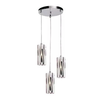 ERIN CHANDELIER 3XE27 SATIN NIKEL D300mm