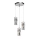 ERIN CHANDELIER 3XE27 SATIN NIKEL D300mm