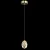 GOLDEN EGG LED PENDANT 4.8W 3000K, GOLD
