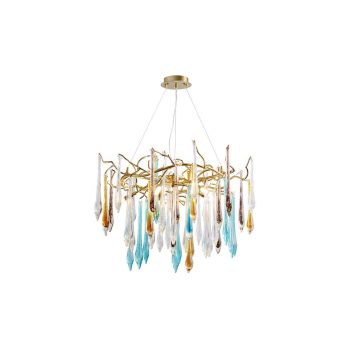 ELMARK Karol Csillár 8Xg9 Arany/Multicolour Kristályok