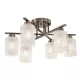 LEXI CHANDELIER 6XE27 ANTIQUE BRASS