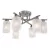 LEXI CHANDELIER 6XE27 SATIN NIKEL