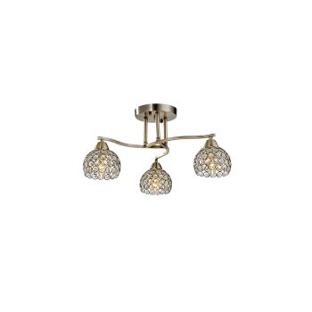 ELMARK Liza Csillár 3Xe14 Antik Sárgaréz