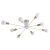 LOREN CHANDELIER 8XE27 WHITE/GOLD