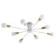 LOREN CHANDELIER 8XE27 WHITE/GOLD