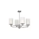 ELMARK Lukas Csillár 4Xe14 Fehér/Króm
