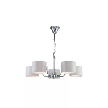 ELMARK Melody Csillár 5Xe27 Fehér/Króm