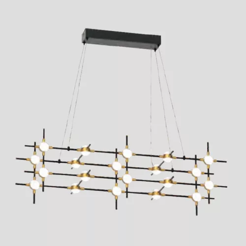 MODULAR LED PENDANT 48W 3000K, BLACK+GOLD