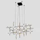 MODULAR LED PENDANT 72W 3000K, BLACK+GOLD