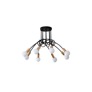 ELMARK Mya Mennyezeti Lámpa 8Xe27 Fekete/Arany