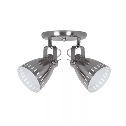 NOAH SPOT 2XE27 SATIN NICKEL D220mm