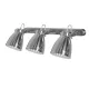 NOAH SPOT 3XE27 SATIN NICKEL L550mn