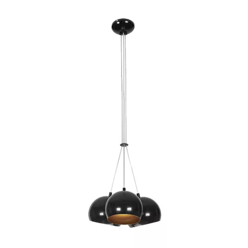 PEARL PENDANT 3XE27 BLACK/GOLD