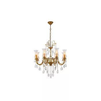 ELMARK Richard Csillár 8Xe14 Sárgaréz/Kristályok