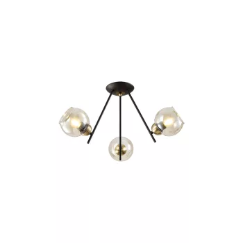 ELMARK Rick Csillár 3Xe27 Fekete/Bronz