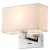 ROSA WALL LAMP 1XE27, CHROME