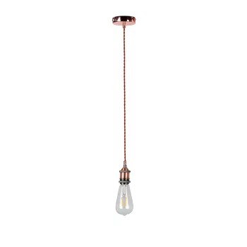 SAILOR-1RAB PENDANT 1XE27 RED/ ANTIQUE BRASS
