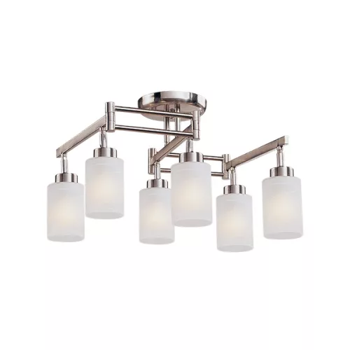 SARA CHANDELIER 6XE27 SATIN NIKEL