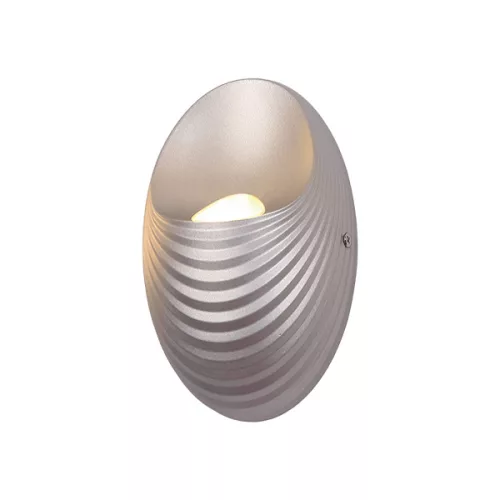 SHELL WALL FIXURE LED 5W/ 500lm/ 4000K SILVER