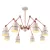 SPIDER CHANDELIER 8XE27 WHITE