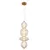SPLENDOR LED PENDANT 18W 3000K, BRASS+COGNAC GLASS