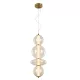 SPLENDOR LED PENDANT 18W 3000K, BRASS+COGNAC GLASS