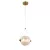 SPLENDOR LED PENDANT 6W 3000K, BRASS+COGNAC GLASS