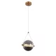 SPLENDOR LED PENDANT 6W 3000K, BRASS+SMOKY GREY