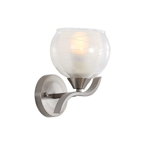 STACY WALL LAMP 1XE27 SATIN NIKEL