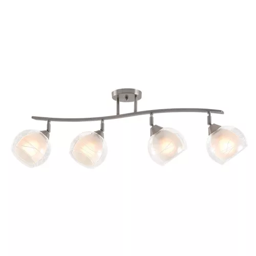 STACY CHANDELIER 4XE27 SATIN NIKEL