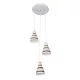 STRIPS PENDANT 3XE27 WHITE WITH CREME & COFFEE
