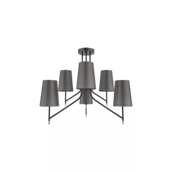 ELMARK Thera Csillár 6Xe14 Fekete/Króm