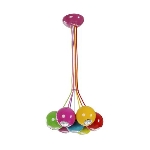 TINY PENDANT 7XGU10 MULTICOLOUR