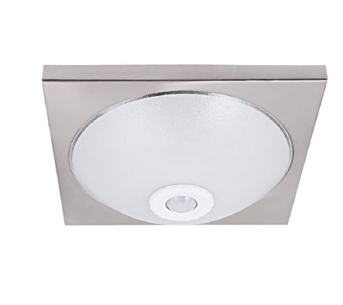 SENSOR CEILING FIXTURE 2XE27 SATIN NICKEL 300X300mm