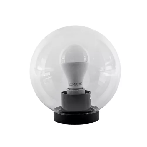 ELMARK Led Kerti Világítótest Gömb Alakú, Lámpával Pmma Clear 200 A60 15W E27 230V 4000-4300K