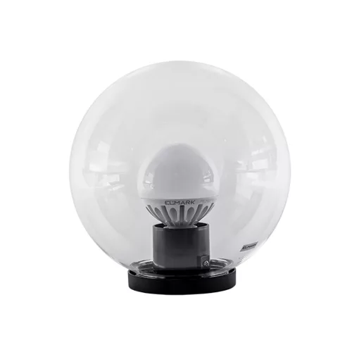 ELMARK Led Kerti Világítótest Gömb Alakú, Lámpával Pmma Clear 250 G95 20W E27 230V 4000-4300K