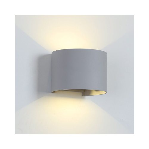 ELMARK Led Fali Lámpa Kerek 2X5W 4000K Ip54 Szürke