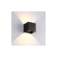 ELMARK Led Fali Lámpa Szögletes 2X5W 4000K Ip54 Fekete