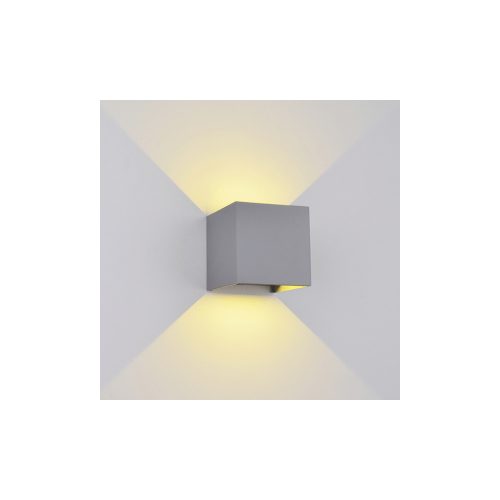ELMARK Led Fali Lámpa Szögletes 2X5W 4000K Ip54 Szürke