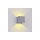 ELMARK Led Fali Lámpa Szögletes 2X5W 4000K Ip54 Szürke