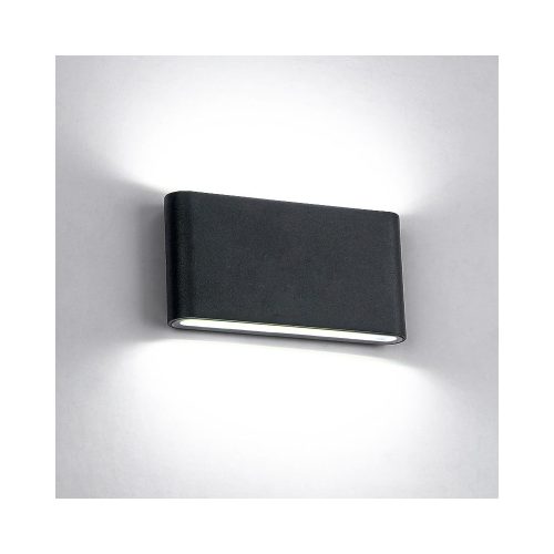 ELMARK Led Fali Lámpa 2X6W Kerekített 4000K Ip65 Fekete
