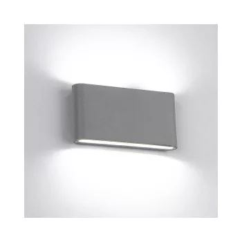 ELMARK Led Fali Lámpa 2X6W Kerekített 4000K Ip65 Szürke