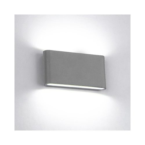 ELMARK Led Fali Lámpa 2X6W Kerekített 4000K Ip65 Szürke