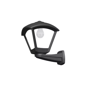 ELMARK Dario 250 Garden Wall Lamp 1Xe27 Ip55 Black