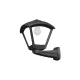 ELMARK Dario 250 Garden Wall Lamp 1Xe27 Ip55 Black