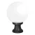 GLOBE 250 OPAL GARDEN FLOOR LAMP 1XE27 IP55 BLACK